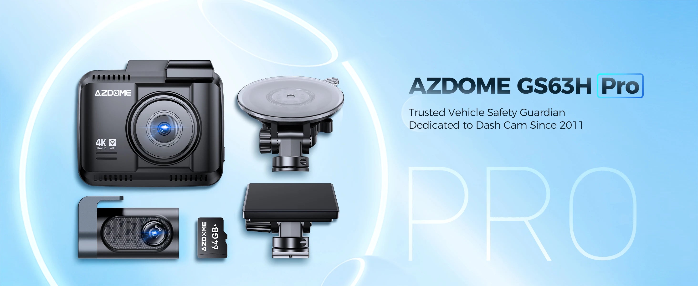 Dashcam 4K ZIVO — WiFi GPS ADAS